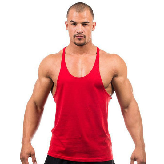 Cotton Basic Fitness Bodybuilding Training Vest For Men