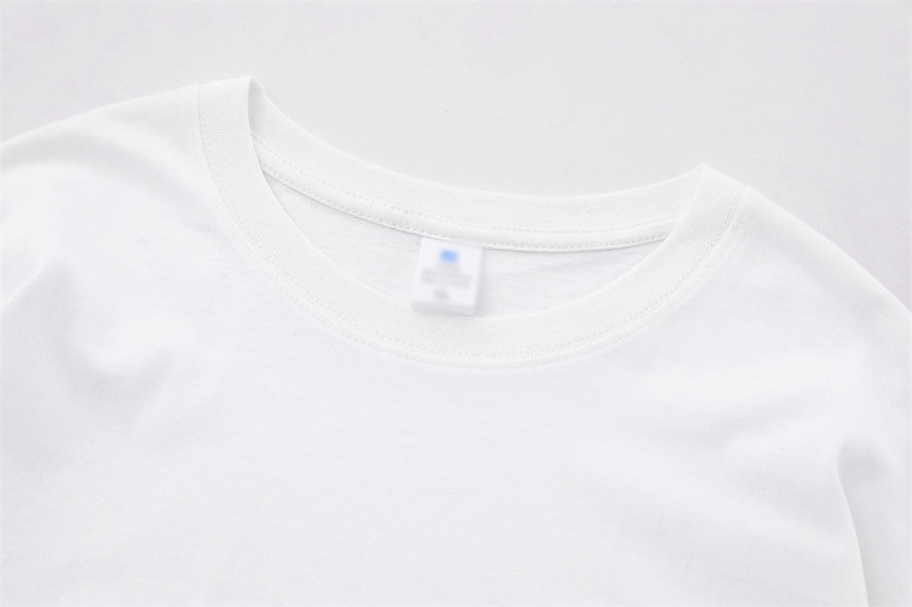 Men's Loose All-match Pure Color Simple Casual T-shirt