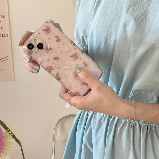 Floral Cat Suitable  Phone Case