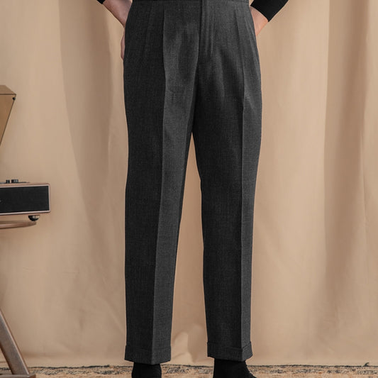 High-waisted All-in-one Dress Pants Retro Trend