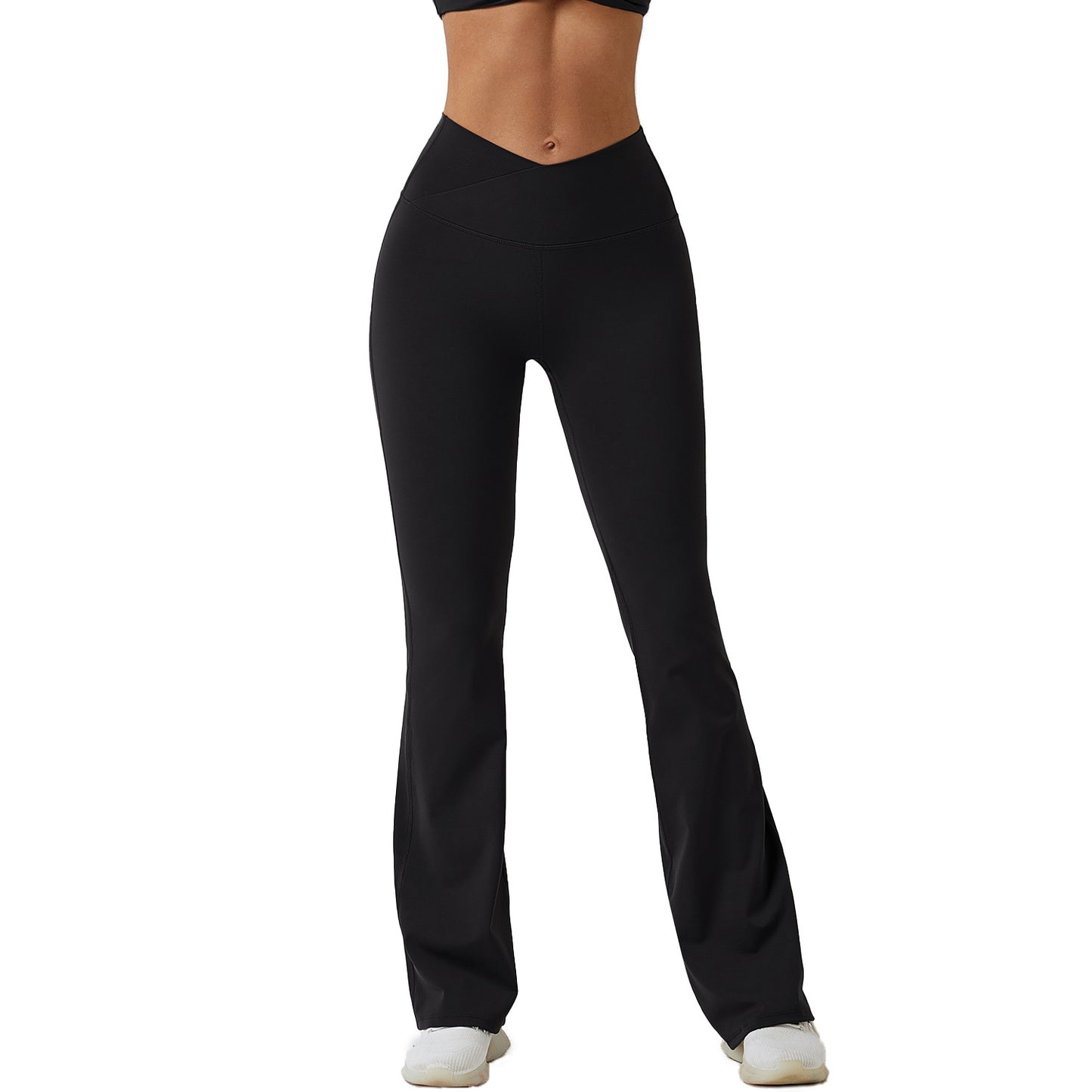 Brushed Tight Dance Wide-leg Pants High Waist Hip Lift